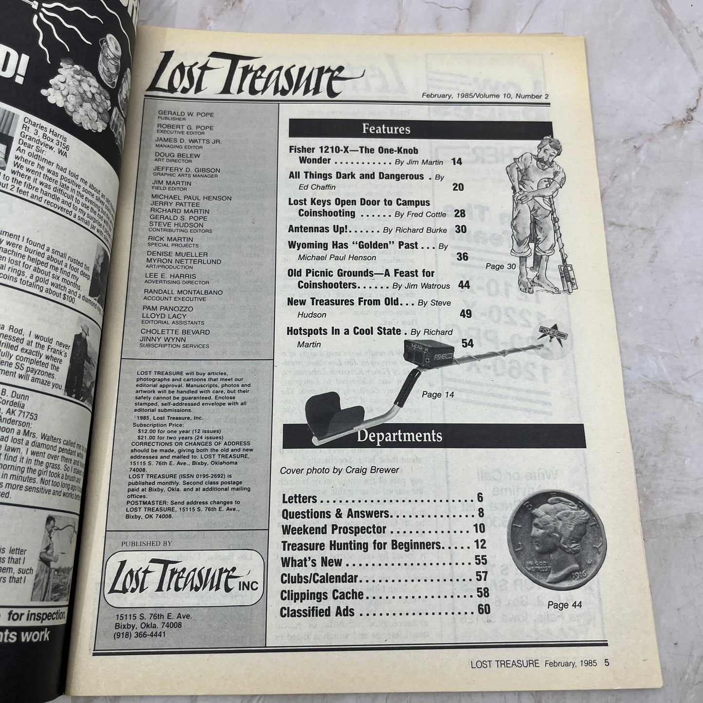 1985 Feb - Lost Treasure Magazine - Treasure Hunting Gold Prospecting M15