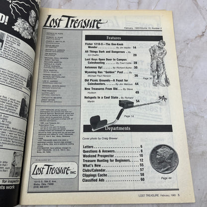 1985 Feb - Lost Treasure Magazine - Treasure Hunting Gold Prospecting M15