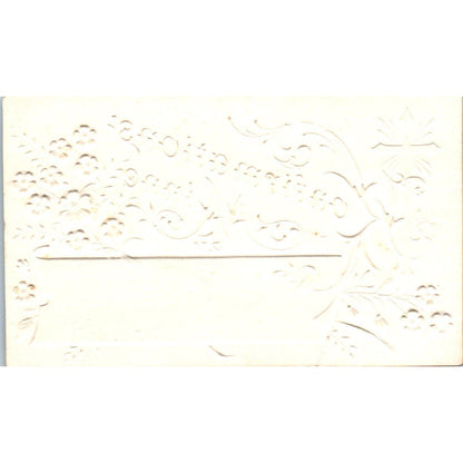 Vintage Thekla Gustavsson Konfirmations Minne Embossed Swedish Calling Card AE2