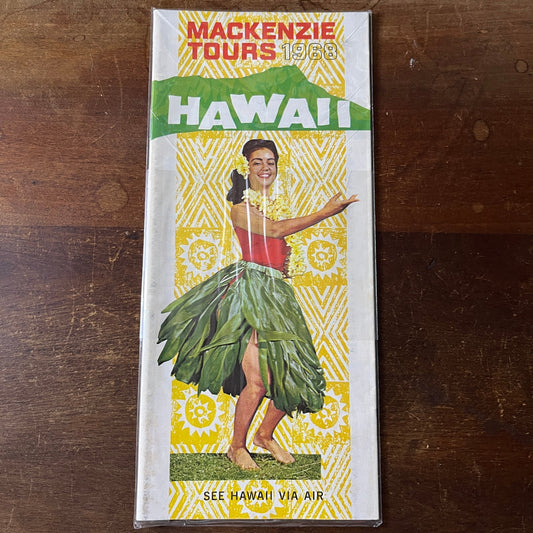 1968 Mackenzie Tours Hawaii Honolulu Travel Brochure TH2-TB2