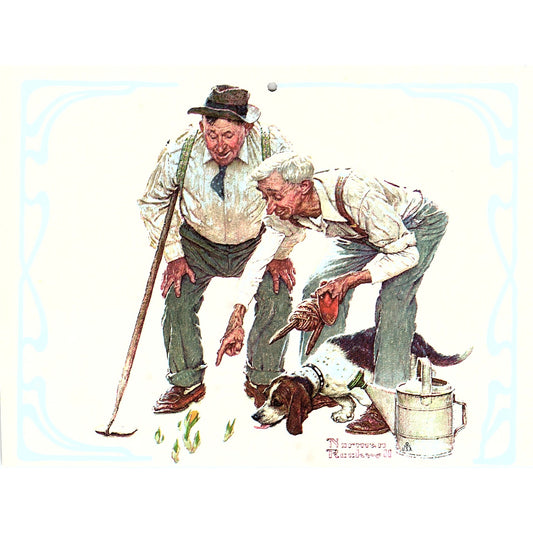 Shared Success Norman Rockwell Vintage Art Print 6x7" V17