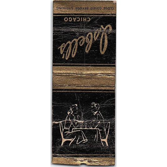 Isabell's Restaurant & Lounge 940 Rush Street Chicago Vtg Matchbook Cover SC7-Y7