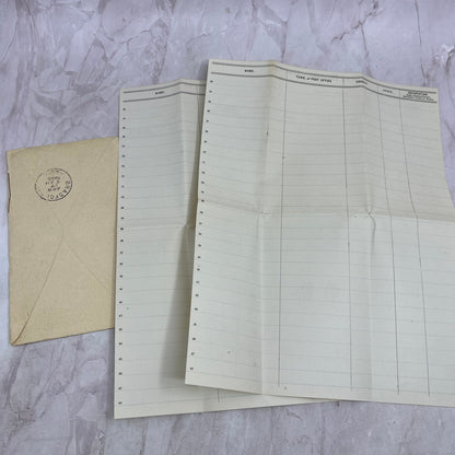 1906 F.C. Milliken Horse Blankets Lap Robes Envelope & Forms Portland ME ML1-7