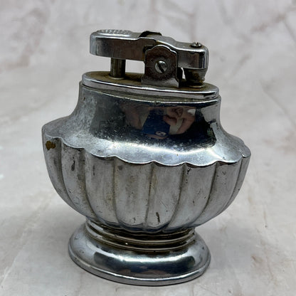 1950s Chrome Scalloped Occupied Japan Table Lighter TL16