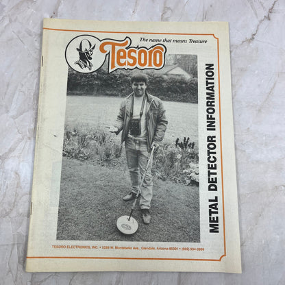 1989 Tesoro Metal Detector Information Booklet M20