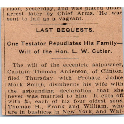 Ripley Art Company Watercolor Exhibition Hartford 1901 Newspaper Ad AD8-HS1