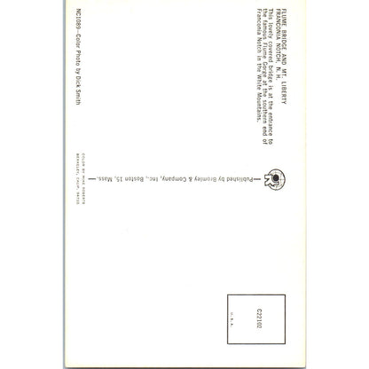 Covered Bridge at the Flume Franconia Notch NH Covered Bridge Postcard PC4