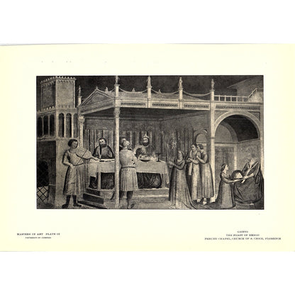 The Feast of Herod - Giotto - 1902 Litho Art Print AF4-10