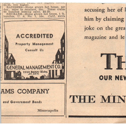 Bobby Jones Masters Tourney Favorite Golf 1935 Minneapolis Journal Article AE7N5