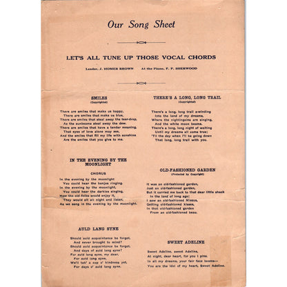 1929 Bell Society Annual Banquet Program Hotel Statler  AE4