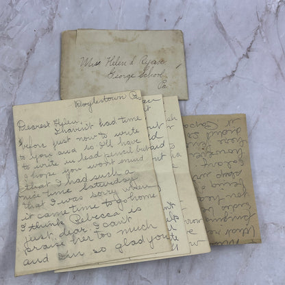 Antique Doylestown PA to Helen D. Ryan George School PA Postal Cover Ai5-PCL