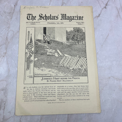 Johnnie's Night Before the Fourth July 1898 The Scholars' Magazine A17