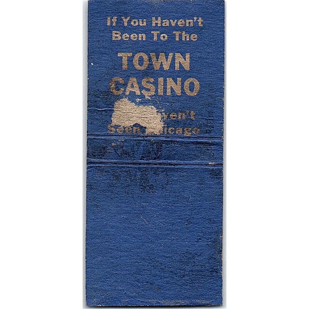 Town Casino Chicago Pinup Vintage Matchbook Cover SE5-Y2