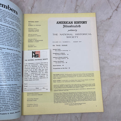 1977 Aug American History Illustrated Magazine Keokuk Chief of Sauk & Foxes M21