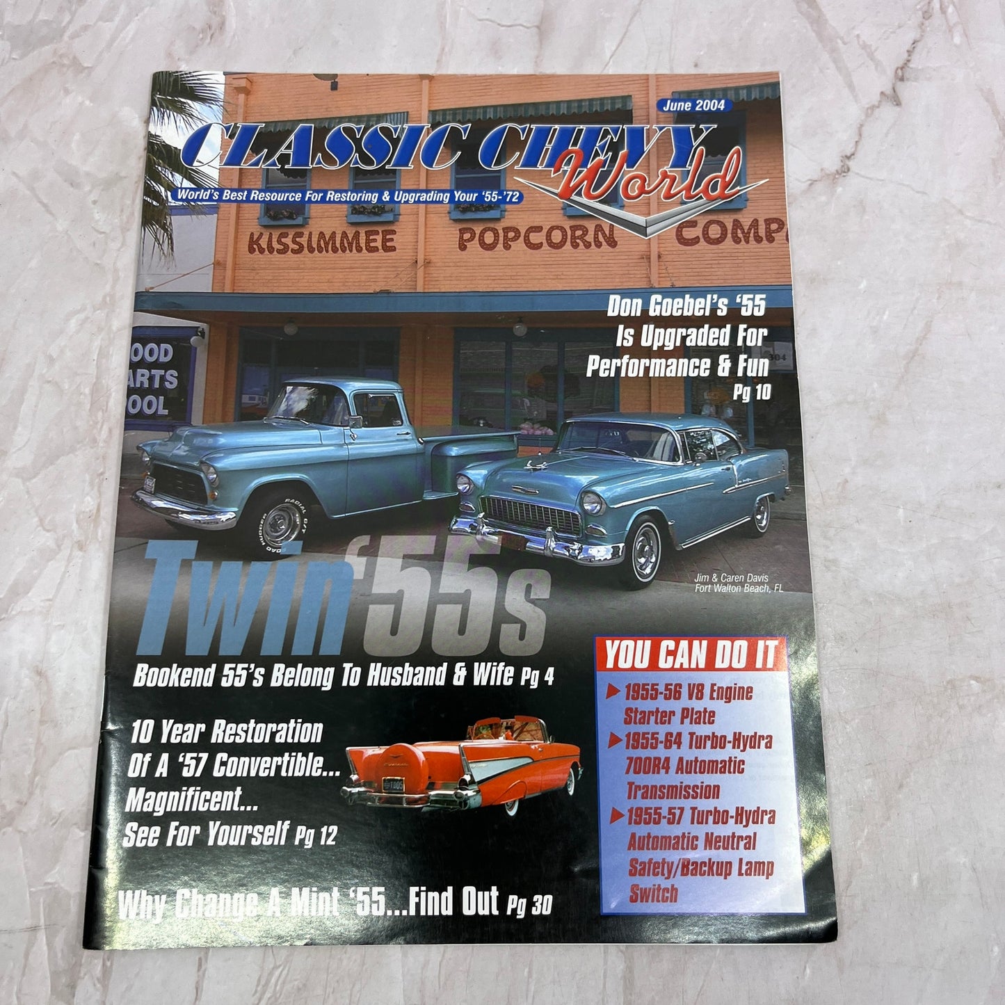 Twin '55s - '55, '56, '57 Classic Chevy World Magazine - June 2004 M29