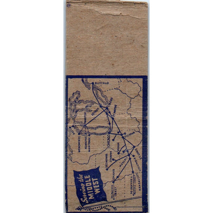 Wabash Fast Freight Service Vintage Matchbook Cover SD4-Y12