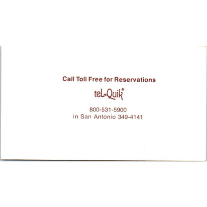 Frank & Judy Erlitz Sacramento La Quinta Motor Inn Vintage Business Card SE3-B1