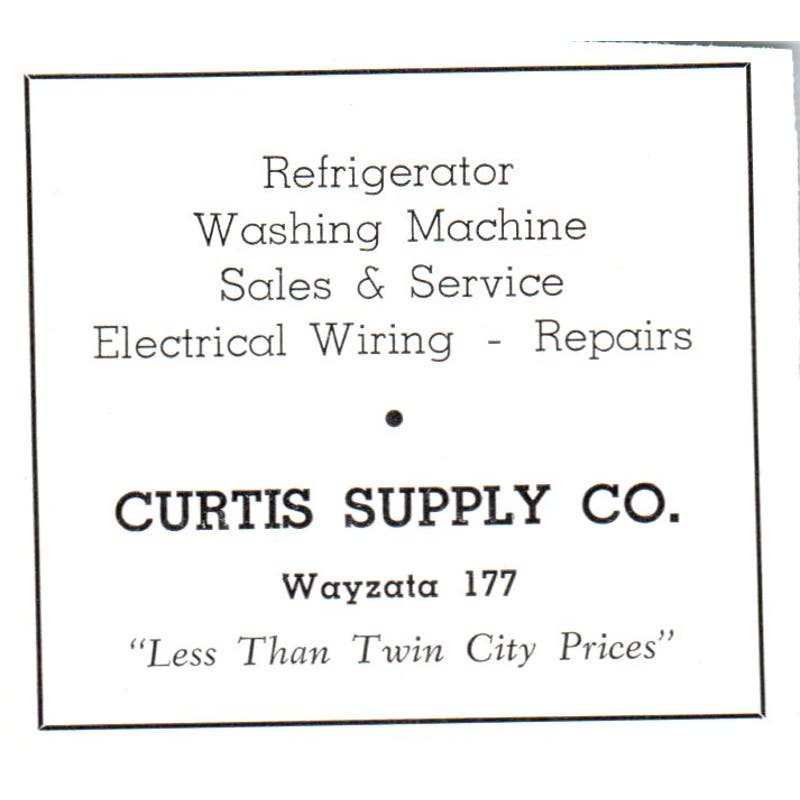 Curtis Supply Co Electrical Appliances Wayzata MN 1940 Magazine Ad AF1-SS4