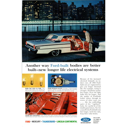 1963 Ford Auto Electrical Systems - Vintage Magazine Ad D20