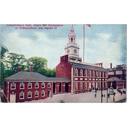 Independence Hall Philadelphia PA Vintage Postcard PD9