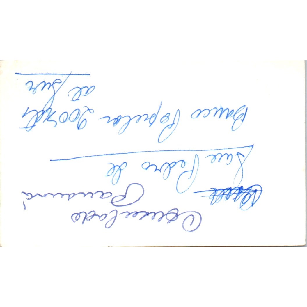 Victor Hugo Castro Coto Agente De Seguros San Jose Vintage Business Card SD8-B16