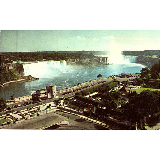 Niagara Falls From General Brock Hotel Ontario Vintage Postcard PE18