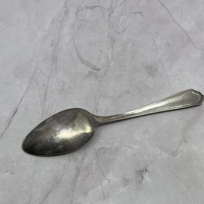 Antique Viceroy Plate Cameo Pattern Spoon 6.5" Vintage Silverplate TC5-OS-5