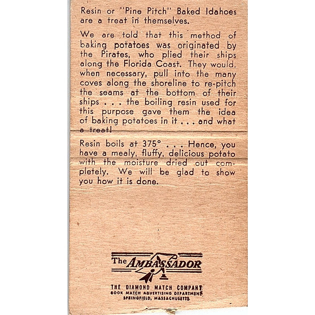 Bay Breeze Leo's Restaurant Gandy Blvd Tampa FL Vintage Matchbook Cover SC7-Y3