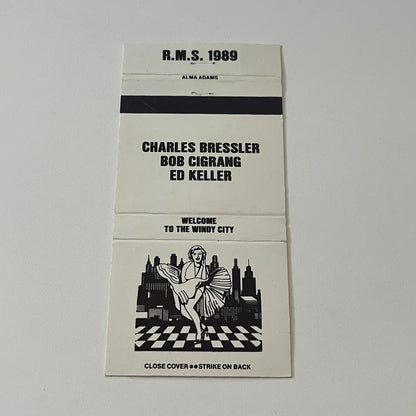 1989 RMS Charles Bressler Bob Cigrang Ed Keller Vintage Matchbook MM5-7
