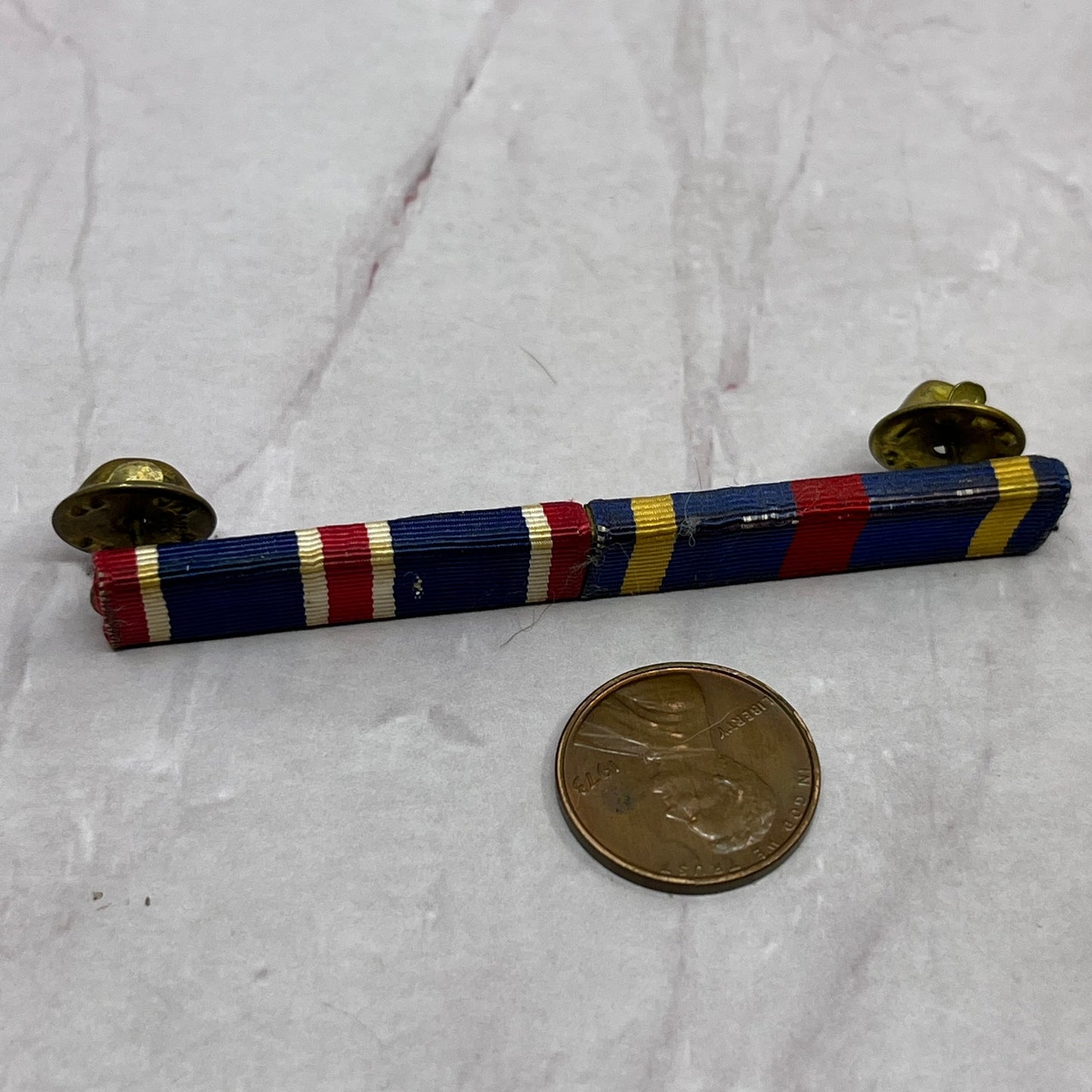 Vintage Military Ribbon Bar Pin Pinback Button SB7-SPB