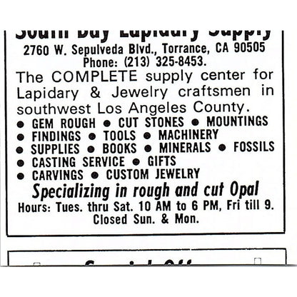 Rock Haven Art Metal Co Whitefield NH 1972 Ad AF8-M1