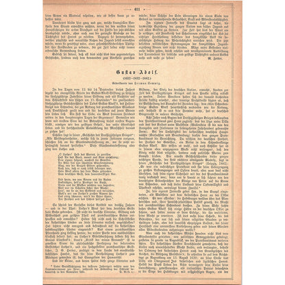 The Death of Gustavus Adolphus Rene Reinicke 1892 Engraving V1-3