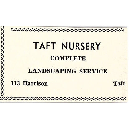 Taft Nursery Landscaping 113 Harrison - Taft CA 1965 Ad AF8-S26