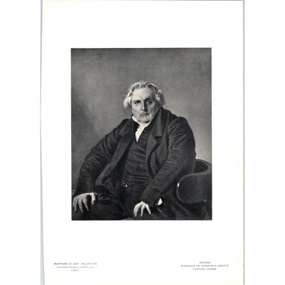 Portrait of Monsieur Bertin - Ingres c1905 Art Print D14