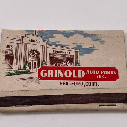 Grinold Auto Parts Inc Hartford CT Vintage Matchbook Cover TB6-MB1-6