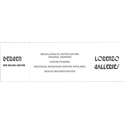 Lorenzo Galleries Margarita Bergen Wayne Abbey New Orleans Business Card SE3-B6