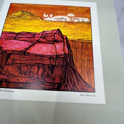 Wonderland in the Wilderness Earl Thollander Lithograph 12x12" Art Print V22