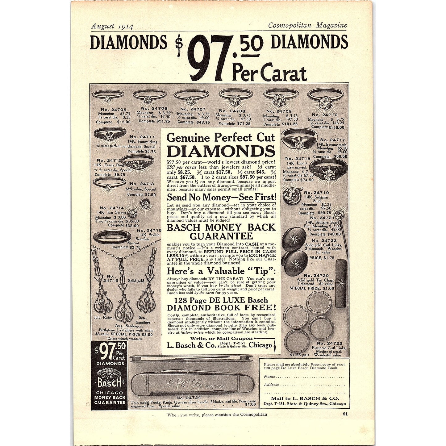 1914 Incinerite The National Incinerator Co NY Antique Magazine Ad 6.5x9.5 V4