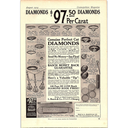 1914 Incinerite The National Incinerator Co NY Antique Magazine Ad 6.5x9.5 V4