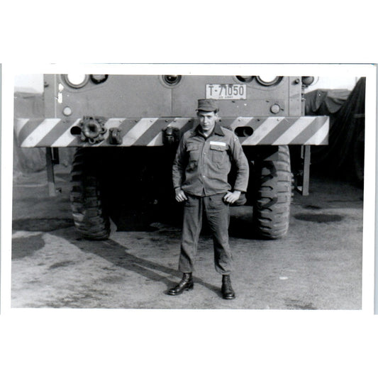 US Soldier Clouse Aside Army Transport Postwar Germany c1954 Army Photo AF1-AP6