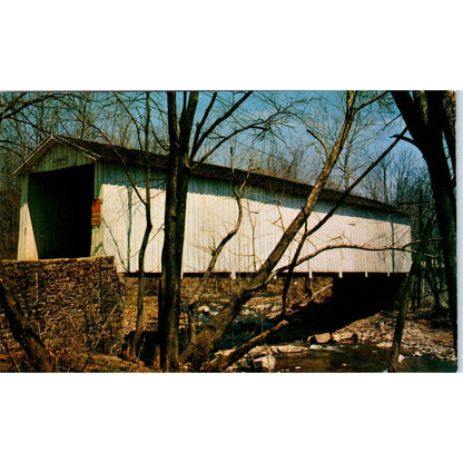 Hunterdon Co. NJ Green Sergeant's Covered Bridge Postcard PB10