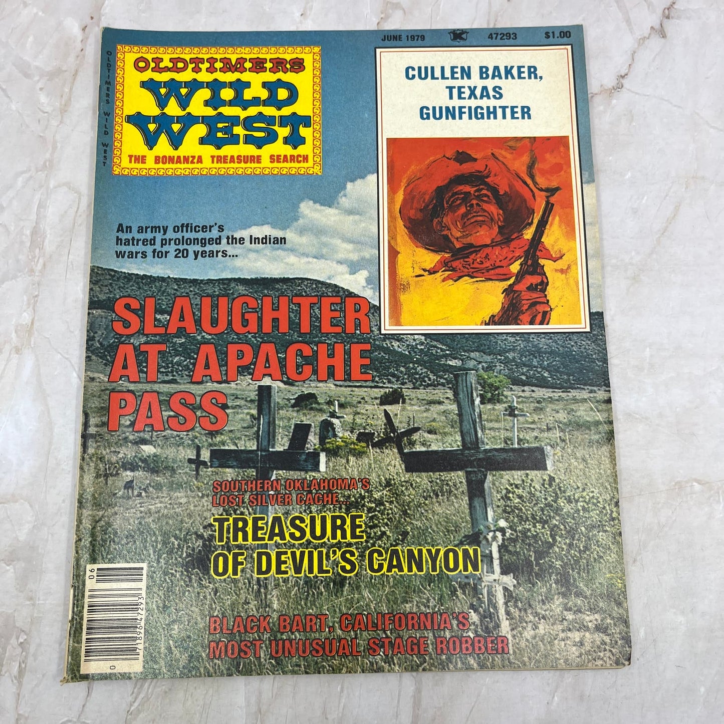 1979 June Oldtimers Wild West Bonanza Treasure Search Magazine Apache Pass M18