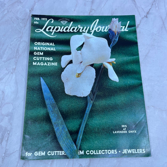 Iris of Lavender Onyx - Lapidary Journal Magazine - Feb 1972 M27