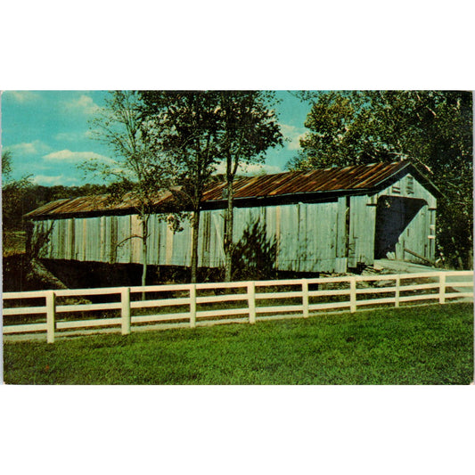 Brown County Eagle Creek Ohio Covered Bridge Postcard PC2