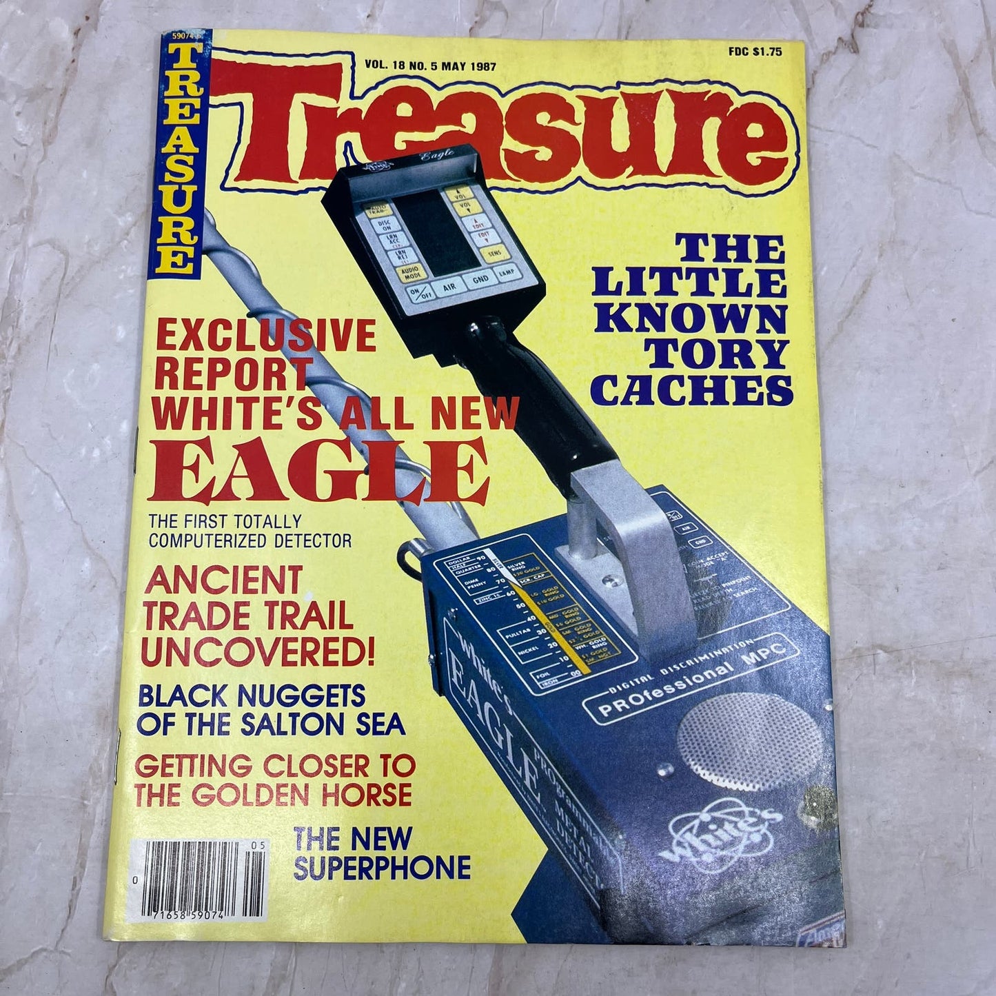 1987 May - Treasure Magazine - Treasure Hunting Metal Detecting Gold Coins M10