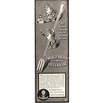 World Brand Silverware The American Silver Co Bristol CT - 1904 Ad AF5-6