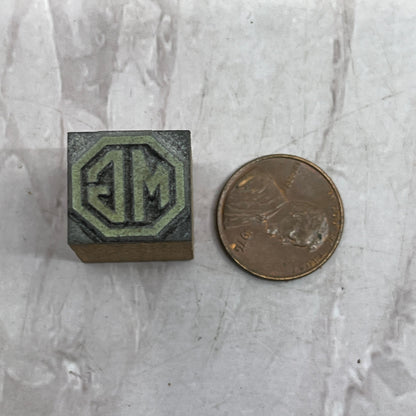 MG Motor Company Logo Vintage Letterpress Printers Block Plate SF5-S
