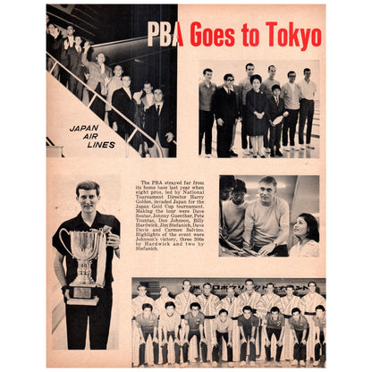 PBA Goes to Tokyo 1969 Bowling Program Ad D25