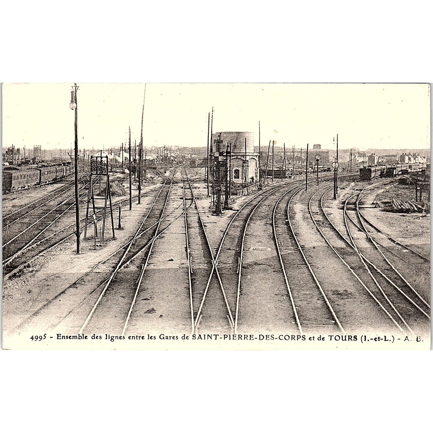 Ensemble Des Lignes Entre Les Gares De St Pierre Des Corps French Postcard PE17