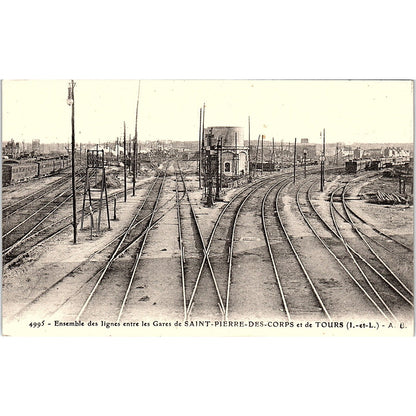 Ensemble Des Lignes Entre Les Gares De St Pierre Des Corps French Postcard PE17
